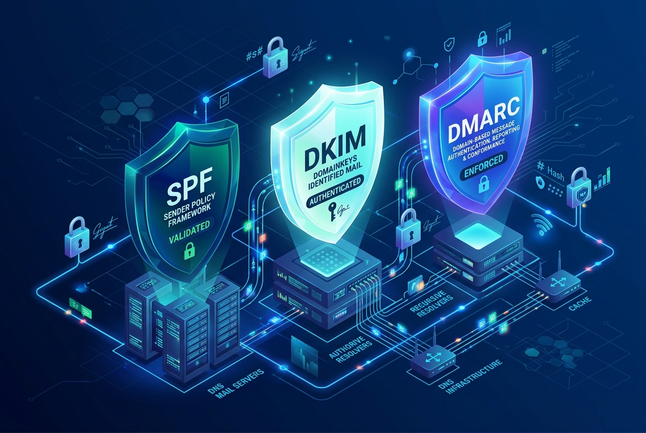 Strict SPF, DKIM, and DMARC Syntax Architecture Guide